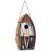 Highland Dunes Mcgraw Row Boat 10 in x 5.5 in x 4 in Birdhouse Wood in Brown | 10.2 H x 5.5 W x 3.75 D in | Wayfair