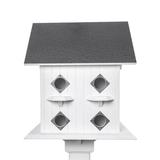 Latitude Run® Dyllyn 24 in x 18 in x 18 in Birdhouse Plastic/Metal in Indigo | 24 H x 18 W x 18 D in | Wayfair 79185C95630745678156325CB4FA4E35