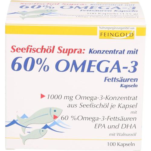Burton Feingold – SEEFISCHÖL Supra m.60% Omega-3-Fetts.Weichkaps. Mineralstoffe