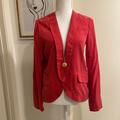 Anthropologie Jackets & Coats | Elevenses Blazer | Color: Red | Size: 6
