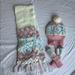 Disney Matching Sets | Frozen Scarf, Mittens, And Hat - Queen Elsa | Color: Cream | Size: 3 - 6 Years
