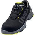 Uvex Unisex Adults Low Shoe 65668 S2 Size 42 PU Sole W11 Fire and Safety, Nero Lime, 7.5 UK