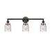 Innovations Lighting Bruno Marashlian Small Bell 30 Inch 3 Light Bath Vanity Light - 205BK-BPAC-HRAC-G54