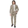 OppoSuits Lustige Verrückt Abschlussball Anzüge für Herren - Komplettes Set: Jackett, Hose und Krawatte,The Jag,46