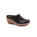 Extra Wide Width Women's Madison Clog by SoftWalk in Black (Size 6 WW)