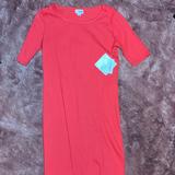 Lularoe Dresses | Lularoe Julia Dress | Color: Red | Size: Xs