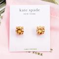 Kate Spade Jewelry | Kate Spade Colorado Topaz Cz Heart Prong Earrings | Color: Tan | Size: Os