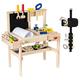 Mamabrum Workstation Work Tool DIY Desk, Tool Bench for Kids Toy Play, Wooden Work Bench for Children, Tools & Accessories Included Toys for Boys & Girls