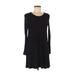 H&M Casual Dress: Black Solid Dresses - Women's Size Small