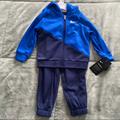 Nike Matching Sets | Baby Boy Nike Therma Fleece Hoodie Zip & Pants Set | Color: Blue | Size: 18mb