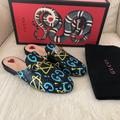 Gucci Shoes | $750 Gucci Princetown Ghost Star Leather Mules | Color: Black/Blue | Size: 34.5