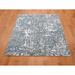 Gray 48 W in Rug - Isabelline One-of-a-Kind Athanasie Hand-Knotted Blue 4' x 6' Area Rug Silk/Wool | Wayfair 1CEC48552541464696AD7DB839FCFAF2
