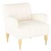 Armchair - Bungalow Rose 81.28Cm Wide Polyester Armchair Polyester in White | 33 H x 32 W x 34 D in | Wayfair 3F62EE18C69F437594C677F7C153A3C3