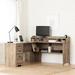 South Shore Versa L-Shape Desk w/ Hutch & Built in Outlets Wood in Brown | 30.25 H x 59.5 W x 67.5 D in | Wayfair 13108