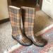 Burberry Shoes | Burberry Rain Boots (Vintage) | Color: Black/Tan | Size: 8
