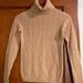 J. Crew Sweaters | J Crew Cable Knit Turtleneck Sweater | Color: Tan | Size: Xs