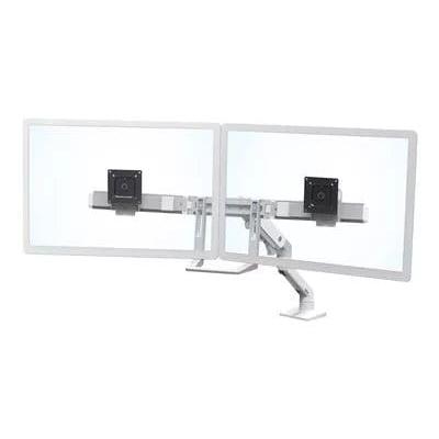 Ergotron HX DESK DUAL MONITOR ARM, Polished Aluminum