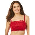 Plus Size Women's Lace Wireless Cami Bra by Comfort Choice in Classic Red (Size 52 G)