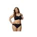 Plus Size Women's Cotton Nursing Soft Cup Bra by Elila in Black (Size 34 F)