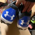 Under Armour Shoes | Like New!! Under Armour Cleats. Kids Size 13. | Color: Black/Blue | Size: 13