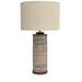 Dakota Fields 29.5" Brown Table Lamp Concrete/Fabric in Brown/White | 29.5 H x 16 W x 16 D in | Wayfair A9038585AFD6451BAA756DE432D28814