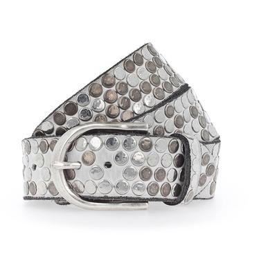 b.belt - Nietengürtel Leder Gürtel 1 ct Weiss Damen (129.89 € / 1 ct)
