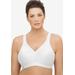 Plus Size Women's MAGICLIFT® SEAMLESS SPORT BRA 1006 by Glamorise in White (Size 50 B)