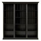 Tuscan 3-Piece Flush Bookcase Set - Black - Ballard Designs - Ballard Designs