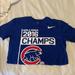 Nike Shirts | Cubs World Series Champs Nike Shirt | Color: Blue | Size: M