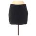 Express Casual Mini Skirt Mini: Black Solid Bottoms - Women's Size Medium