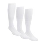Men's Big & Tall Diabetic Over-the-Calf Extra Wide Socks 3-Pack by KingSize in White (Size XL)