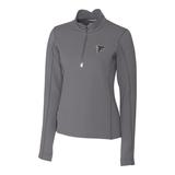 Women's Cutter & Buck Gray Atlanta Falcons Traverse Half-Zip Pullover Jacket