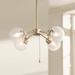 Arnold 19 1/2" Wide Gold Metal 4-Light Sputnik Chandelier