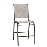 Telescope Casual Reliance Stacking Patio Dining Side Chair Sling in Gray | 46 H x 21 W x 28 D in | Wayfair 8L9T87701