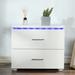 Ivy Bronx Queens Boulevard 2 - Drawer Nightstand Wood in White | Wayfair 617568D51363426C8944B9080FEB38DF