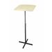 FixtureDisplays Stand, Metal Adjustable Height & Angle Maple Wood Top, Music Stand Metal | 54 H x 20 W x 16 D in | Wayfair 10772Podium