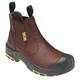 JCB - Men's Dealer T Chelsea Boot - Classic Chelsea Style - Durable & Stylish - for Casual or Workwear - Brown - Size 6 UK, 40 EU