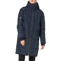 Orolay Women Winter Down Jacket Thickened Quilt Hooded Coat Navy XS