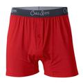 Soft Bamboo Boxers for Men - Cool Comfortable, Breathable Mens Underwear - Boxer Shorts - red - XL