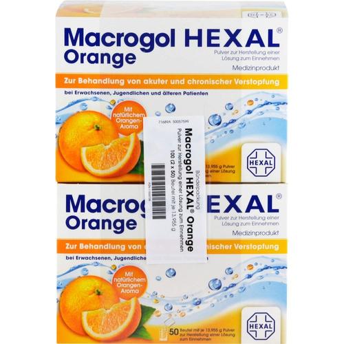 Hexal - MACROGOL Orange Plv.z.Her.e.Lsg.z.Einn.Btl. Abführmittel