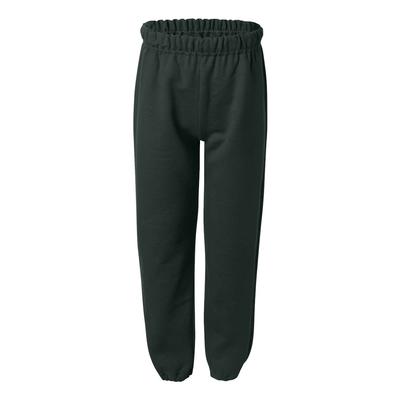 Gildan G182B Youth Heavy Blend Sweatpant in Forest Green size Small | Cotton Polyester G18200B, 18200B