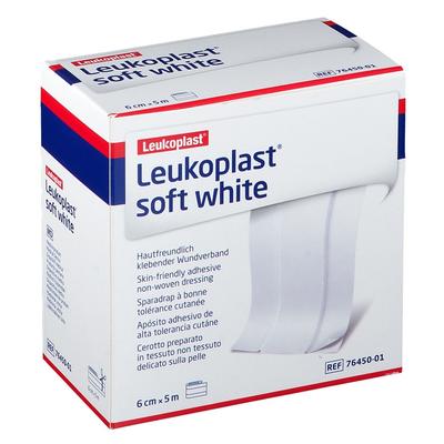 Leukoplast soft white Pflaster 6 cm x5 m Rolle 1 St Image