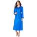 Plus Size Women's Pleated Jacket Dress by Roaman's in Vivid Blue (Size 26 W)