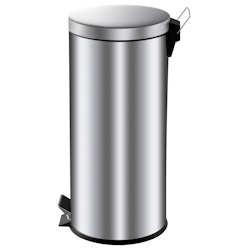 V-part Vepa Bins Metall Treteimer 33 x 66 cm Silber Image