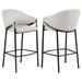 Willa Arlo™ Interiors Farlow Counter & Bar Stool Metal in Black/Brown/Yellow | 40.25 H x 21.5 W x 21.5 D in | Wayfair