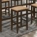 Lark Manor™ Anastin 25.5" Counter Stool Wood/Upholstered in Brown | 25.5 H x 15.5 W x 12.5 D in | Wayfair E501D932C59140968F93A2EF893A1458