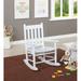 Gracie Oaks Mangassa Kid Rocking Chair Wood/Solid Wood in White | 29.5 H x 20.75 W x 24 D in | Wayfair E5032D01936C453AB22F6D658A08E8B4