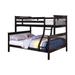 Harriet Bee Idnan Standard Bunk Bed by Mutsumi Home Wood in Black | 59.5 W x 78.5 D in | Wayfair A741EE39AE3A4878B5924EFFD3A14DE1