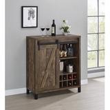 Gracie Oaks Kenda Bar Cabinet Wood in Brown | 41.75 H x 15.5 D in | Wayfair C2B35314F5A74AF4A0764C488E1970DA