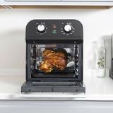 Deco Chef 12 Qt. Oil-Free Fryer Stainless Steel in Black | 12.4 H x 13.1 W x 14.6 D in | Wayfair DCOVENAIRBLK